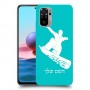 סנובורד כיסוי מגן קשיח בעיצוב אישי עם השם שלך ל Xiaomi Redmi Note 10 יחידה אחת סקרין מובייל