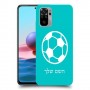 כדורגל - כדור כיסוי מגן קשיח בעיצוב אישי עם השם שלך ל Xiaomi Redmi Note 10 יחידה אחת סקרין מובייל