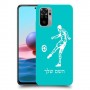 שחקן כדורגל כיסוי מגן קשיח בעיצוב אישי עם השם שלך ל Xiaomi Redmi Note 10 יחידה אחת סקרין מובייל