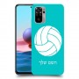 כדורעף - כדור כיסוי מגן קשיח בעיצוב אישי עם השם שלך ל Xiaomi Redmi Note 10 יחידה אחת סקרין מובייל