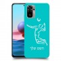 שחקן כדורעף כיסוי מגן קשיח בעיצוב אישי עם השם שלך ל Xiaomi Redmi Note 10 יחידה אחת סקרין מובייל