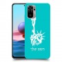 פסל החירות כיסוי מגן קשיח בעיצוב אישי עם השם שלך ל Xiaomi Redmi Note 10 יחידה אחת סקרין מובייל