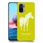 זברה כיסוי מגן קשיח בעיצוב אישי עם השם שלך ל Xiaomi Redmi Note 10 יחידה אחת סקרין מובייל