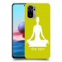יוגה כיסוי מגן קשיח בעיצוב אישי עם השם שלך ל Xiaomi Redmi Note 10 יחידה אחת סקרין מובייל