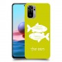 דגים כיסוי מגן קשיח בעיצוב אישי עם השם שלך ל Xiaomi Redmi Note 10 יחידה אחת סקרין מובייל