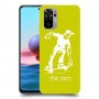ילד סקייטבורד כיסוי מגן קשיח בעיצוב אישי עם השם שלך ל Xiaomi Redmi Note 10 יחידה אחת סקרין מובייל