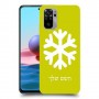 שלג כיסוי מגן קשיח בעיצוב אישי עם השם שלך ל Xiaomi Redmi Note 10 יחידה אחת סקרין מובייל