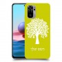 עץ כיסוי מגן קשיח בעיצוב אישי עם השם שלך ל Xiaomi Redmi Note 10 יחידה אחת סקרין מובייל