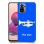 חצוצרה כיסוי מגן קשיח בעיצוב אישי עם השם שלך ל Xiaomi Redmi Note 10S יחידה אחת סקרין מובייל
