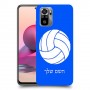 כדורעף - כדור כיסוי מגן קשיח בעיצוב אישי עם השם שלך ל Xiaomi Redmi Note 10S יחידה אחת סקרין מובייל