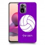כדורעף - כדור כיסוי מגן קשיח בעיצוב אישי עם השם שלך ל Xiaomi Redmi Note 10S יחידה אחת סקרין מובייל
