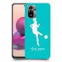כדורגל - אישה כיסוי מגן קשיח בעיצוב אישי עם השם שלך ל Xiaomi Redmi Note 10S יחידה אחת סקרין מובייל