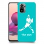 שחקן טניס כיסוי מגן קשיח בעיצוב אישי עם השם שלך ל Xiaomi Redmi Note 10S יחידה אחת סקרין מובייל
