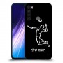 שחקן כדורעף כיסוי מגן קשיח בעיצוב אישי עם השם שלך ל Xiaomi Redmi Note 8 יחידה אחת סקרין מובייל