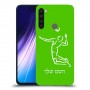 שחקן כדורעף כיסוי מגן קשיח בעיצוב אישי עם השם שלך ל Xiaomi Redmi Note 8 יחידה אחת סקרין מובייל