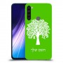 עץ כיסוי מגן קשיח בעיצוב אישי עם השם שלך ל Xiaomi Redmi Note 8 יחידה אחת סקרין מובייל