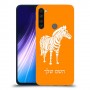 זברה כיסוי מגן קשיח בעיצוב אישי עם השם שלך ל Xiaomi Redmi Note 8 יחידה אחת סקרין מובייל