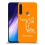 שחקן כדורעף כיסוי מגן קשיח בעיצוב אישי עם השם שלך ל Xiaomi Redmi Note 8 יחידה אחת סקרין מובייל