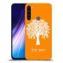 עץ כיסוי מגן קשיח בעיצוב אישי עם השם שלך ל Xiaomi Redmi Note 8 יחידה אחת סקרין מובייל