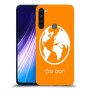 עולם כיסוי מגן קשיח בעיצוב אישי עם השם שלך ל Xiaomi Redmi Note 8 יחידה אחת סקרין מובייל