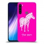 זברה כיסוי מגן קשיח בעיצוב אישי עם השם שלך ל Xiaomi Redmi Note 8 יחידה אחת סקרין מובייל