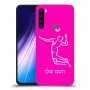 שחקן כדורעף כיסוי מגן קשיח בעיצוב אישי עם השם שלך ל Xiaomi Redmi Note 8 יחידה אחת סקרין מובייל