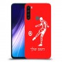 שחקן כדורגל כיסוי מגן קשיח בעיצוב אישי עם השם שלך ל Xiaomi Redmi Note 8 יחידה אחת סקרין מובייל