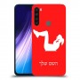 אימון ספורט - אישה כיסוי מגן קשיח בעיצוב אישי עם השם שלך ל Xiaomi Redmi Note 8 יחידה אחת סקרין מובייל