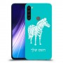 זברה כיסוי מגן קשיח בעיצוב אישי עם השם שלך ל Xiaomi Redmi Note 8 יחידה אחת סקרין מובייל