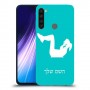 אימון ספורט - אישה כיסוי מגן קשיח בעיצוב אישי עם השם שלך ל Xiaomi Redmi Note 8 יחידה אחת סקרין מובייל