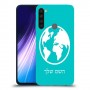 עולם כיסוי מגן קשיח בעיצוב אישי עם השם שלך ל Xiaomi Redmi Note 8 יחידה אחת סקרין מובייל