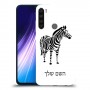 זברה כיסוי מגן קשיח בעיצוב אישי עם השם שלך ל Xiaomi Redmi Note 8 יחידה אחת סקרין מובייל