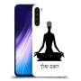 יוגה כיסוי מגן קשיח בעיצוב אישי עם השם שלך ל Xiaomi Redmi Note 8 יחידה אחת סקרין מובייל