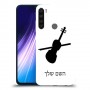 כינור כיסוי מגן קשיח בעיצוב אישי עם השם שלך ל Xiaomi Redmi Note 8 יחידה אחת סקרין מובייל