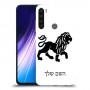 אריה כיסוי מגן קשיח בעיצוב אישי עם השם שלך ל Xiaomi Redmi Note 8 יחידה אחת סקרין מובייל