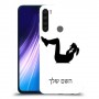 אימון ספורט - אישה כיסוי מגן קשיח בעיצוב אישי עם השם שלך ל Xiaomi Redmi Note 8 יחידה אחת סקרין מובייל