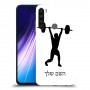 הרמת משקולות כיסוי מגן קשיח בעיצוב אישי עם השם שלך ל Xiaomi Redmi Note 8 יחידה אחת סקרין מובייל