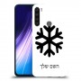 שלג כיסוי מגן קשיח בעיצוב אישי עם השם שלך ל Xiaomi Redmi Note 8 יחידה אחת סקרין מובייל