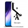 טלסקופ כיסוי מגן קשיח בעיצוב אישי עם השם שלך ל Xiaomi Redmi Note 8 יחידה אחת סקרין מובייל