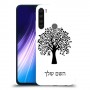 עץ כיסוי מגן קשיח בעיצוב אישי עם השם שלך ל Xiaomi Redmi Note 8 יחידה אחת סקרין מובייל