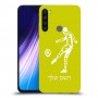 שחקן כדורגל כיסוי מגן קשיח בעיצוב אישי עם השם שלך ל Xiaomi Redmi Note 8 יחידה אחת סקרין מובייל