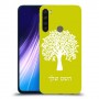 עץ כיסוי מגן קשיח בעיצוב אישי עם השם שלך ל Xiaomi Redmi Note 8 יחידה אחת סקרין מובייל