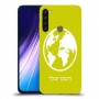 עולם כיסוי מגן קשיח בעיצוב אישי עם השם שלך ל Xiaomi Redmi Note 8 יחידה אחת סקרין מובייל