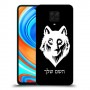 זאב כיסוי מגן קשיח בעיצוב אישי עם השם שלך ל Xiaomi Redmi Note 9 Pro יחידה אחת סקרין מובייל