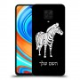 זברה כיסוי מגן קשיח בעיצוב אישי עם השם שלך ל Xiaomi Redmi Note 9 Pro יחידה אחת סקרין מובייל