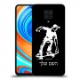 ילד סקייטבורד כיסוי מגן קשיח בעיצוב אישי עם השם שלך ל Xiaomi Redmi Note 9 Pro יחידה אחת סקרין מובייל