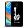 פסל החירות כיסוי מגן קשיח בעיצוב אישי עם השם שלך ל Xiaomi Redmi Note 9 Pro יחידה אחת סקרין מובייל