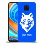 זאב כיסוי מגן קשיח בעיצוב אישי עם השם שלך ל Xiaomi Redmi Note 9 Pro יחידה אחת סקרין מובייל