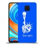 פסל החירות כיסוי מגן קשיח בעיצוב אישי עם השם שלך ל Xiaomi Redmi Note 9 Pro יחידה אחת סקרין מובייל