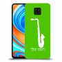 סקספון כיסוי מגן קשיח בעיצוב אישי עם השם שלך ל Xiaomi Redmi Note 9 Pro יחידה אחת סקרין מובייל